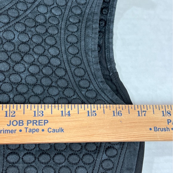 Unif Vegan Leather Cropped Top Textured Dots Black Wash Tank Revolve Grunge - Picture 7 of 14